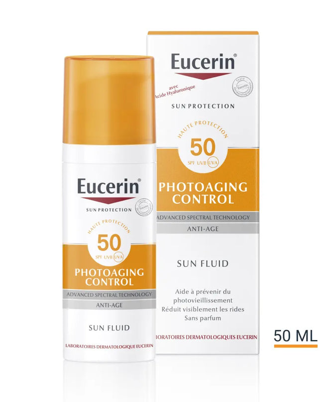 EUCERIN SUN PROTECTION SPF50 Fluide Solaire Anti-Âge - 50ml