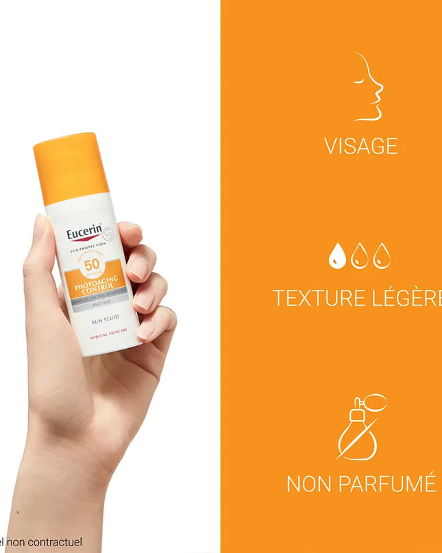 EUCERIN SUN PROTECTION SPF50 Fluide Solaire Anti-Âge - 50ml