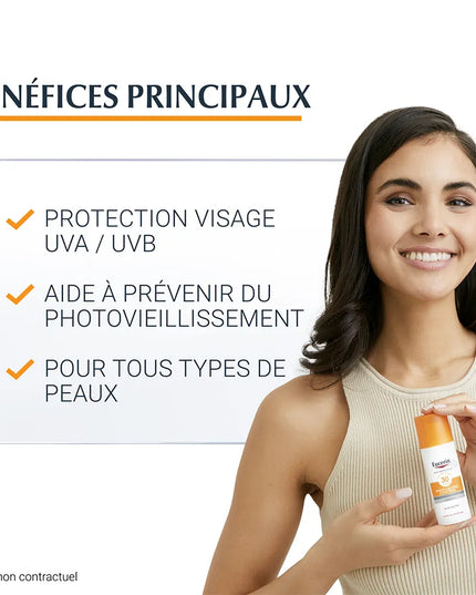 EUCERIN SUN PROTECTION SPF50 Fluide Solaire Anti-Âge - 50ml