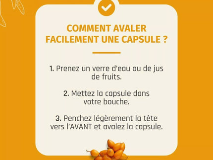 Nouveautés ! Complément Alimentaire – Capsules d'Huile d'Argousier BIO – Hydratation Peau & Muqueuses