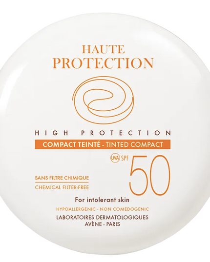 AVÈNE SOLAIRE Haute Protection Compact Teinté Sable SPF 50 - 10g