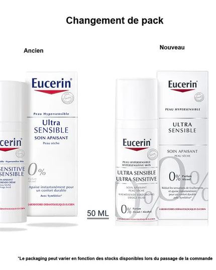 EUCERIN ULTRASENSIBLE Soin Apaisant Peau Sèche - 50ml
