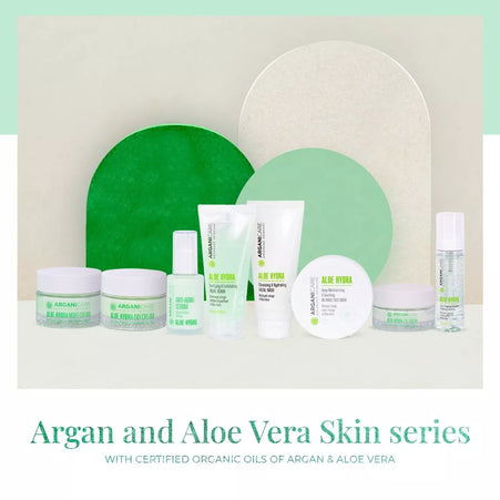 ARGANICARE Crème de nuit nourrissante et régénérante - Tous types de peaux - Aloe Vera