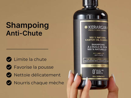 Kerargan - Shampoing Anti-Chute à l'Huile de Ricin - 500ml