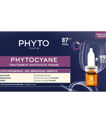 PHYTOCYANE PROGRESSIVE Traitement Antichute Femme - 12x5ml