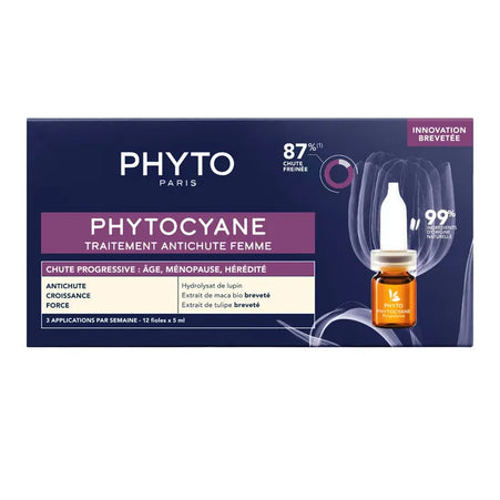 PHYTOCYANE PROGRESSIVE Traitement Antichute Femme - 12x5ml
