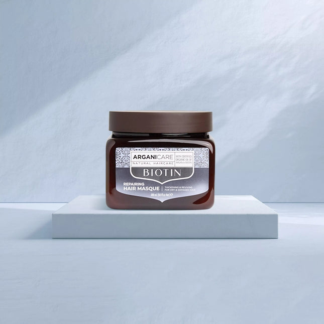 ARGANICARE Masque hydratant et réparateur à la Biotine - Cheveux secs et abîmés