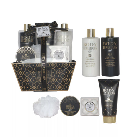 coffret beauté de bain au parfum Vanille Tilleul - 9PCS
