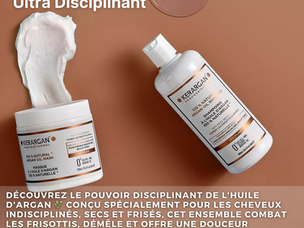 Kerargan - Duo Disciplinant Shampoing & Masque à l'Huile d'Argan - 2x500ml