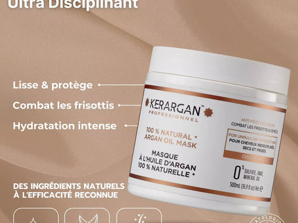 Kerargan - Masque Disciplinant à l'Huile d'Argan - 500ml