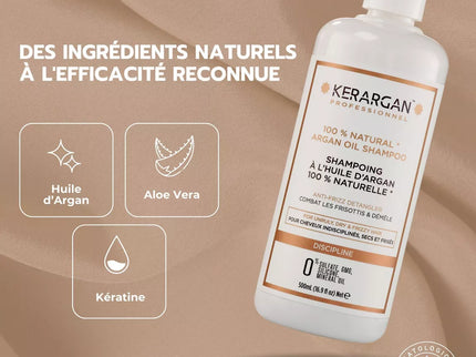 Kerargan - Shampoing Disciplinant à l'Huile d'Argan - 500ml