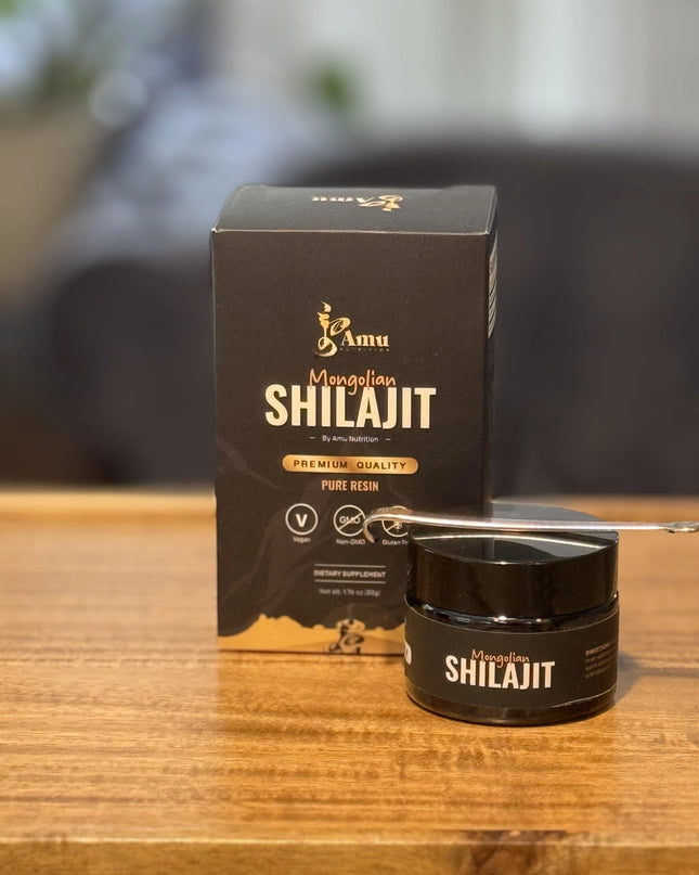 Résine de Shilajit Pure Mongole - Haute teneur en acide fulvique, Ayurvédique