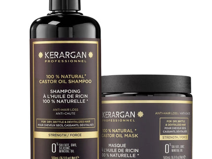 Kerargan - Duo Anti-Chute Shampoing & Masque Huile de Ricin - 2x500ml