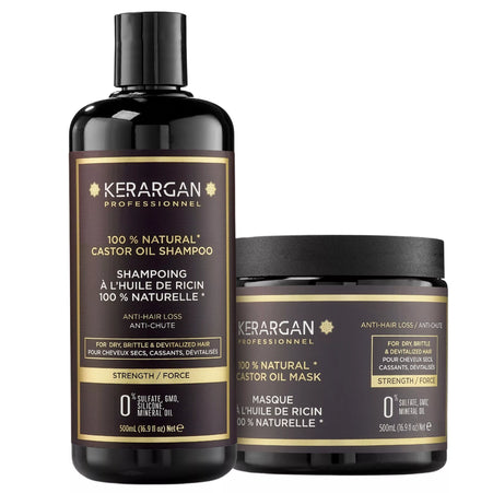 Kerargan - Duo Anti-Chute Shampoing & Masque Huile de Ricin - 2x500ml