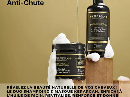 Kerargan - Duo Anti-Chute Shampoing & Masque Huile de Ricin - 2x500ml