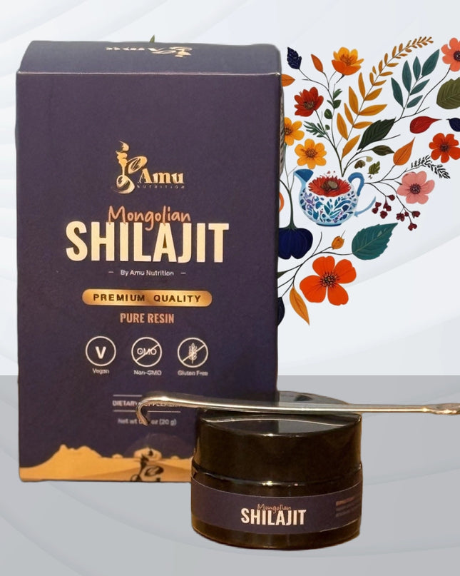 Résine de Shilajit Pure Mongole - Haute teneur en acide fulvique, Ayurvédique