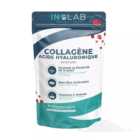Collagène Marin arôme fruits rouges - Peau & Articulations - Complexe avec Acide Hyaluronique + Acérola