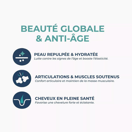 Collagène Marin arôme fruits rouges - Peau & Articulations - Complexe avec Acide Hyaluronique + Acérola