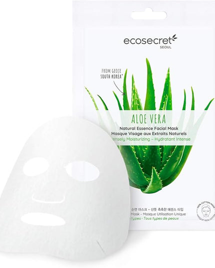 ECO SECRET MASQUE VISAGE ALOE VERA - 1 Masque Tissu