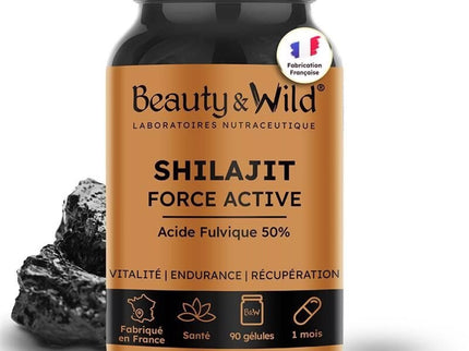 Nouveauté ! Shilajit Pur 1050 mg – 50% Acide Fulvique – 90 Gélules Végétales – Énergie, Vitalité & Performance