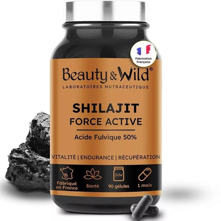 Nouveauté ! Shilajit Pur 1050 mg – 50% Acide Fulvique – 90 Gélules Végétales – Énergie, Vitalité & Performance