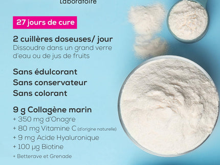 GRANIONS COLLAGENE + BEAUTE Peau et Cheveux - Poudre Parfum Grenade 275g