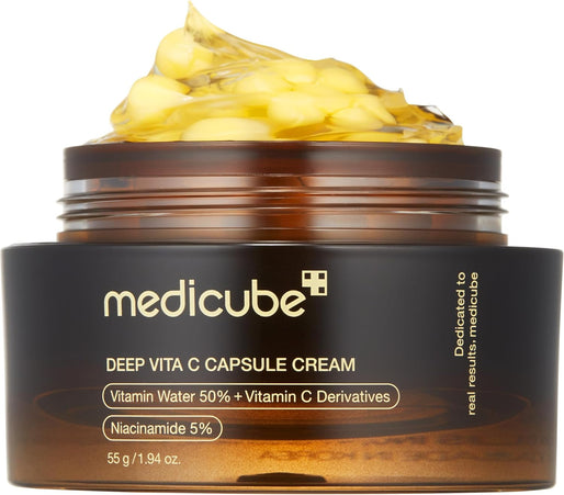 Nouveauté ! MEDICUBE – Deep C Capsule Cream 55g - Crème Éclat Anti-Taches à la Vitamine C