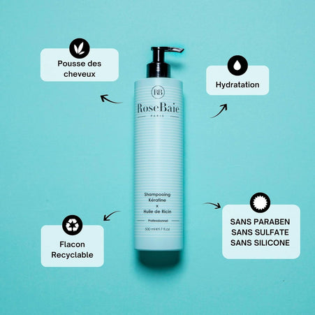 Rosebaie SHAMPOING RICIN POUSSE & HYDRATATION