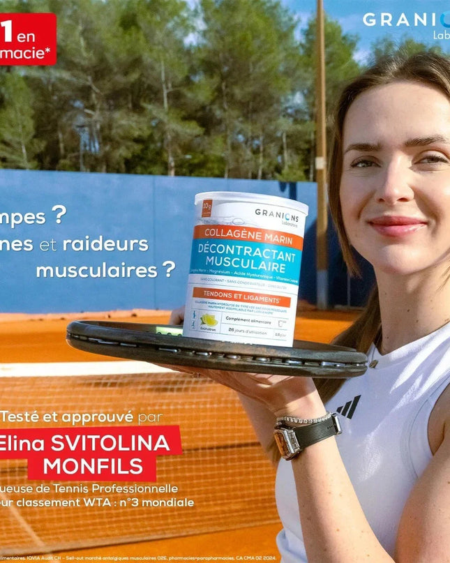 GRANIONS DÉCONTRACTANT MUSCULAIRE COLLAGENE MARIN Marin Goût Citron - 300g