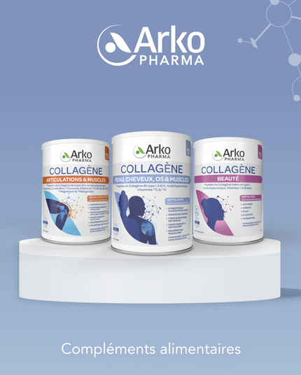 ARKOPHARMA COLLAGÈNE Peau Cheveux Os et Muscles - Poudre 260g