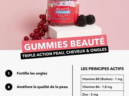 MIUM LAB CHEVEUX ET ONGLES Sans Sucre - 42 Gummies