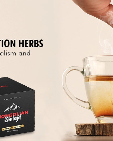 Résine de Shilajit Pure Mongole - Haute teneur en acide fulvique, Ayurvédique