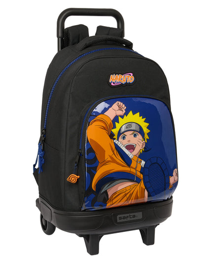 Cartable à roulettes Naruto Ninja Bleu Noir 33 x 45 x 22 cm