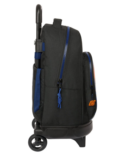 Cartable à roulettes Naruto Ninja Bleu Noir 33 x 45 x 22 cm
