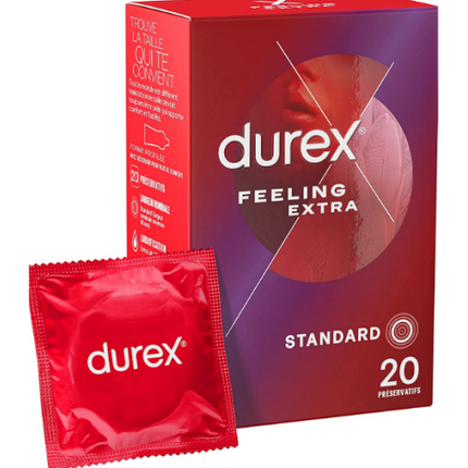 DUREX FEELING EXTRA Taille Standard - 20 Préservatifs