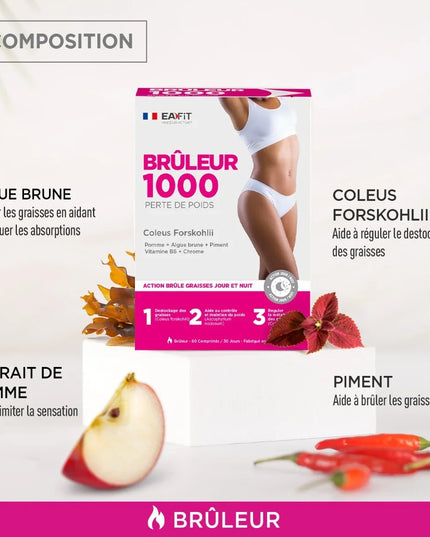 EAFIT BRULEUR 1000 - 60 Comprimés