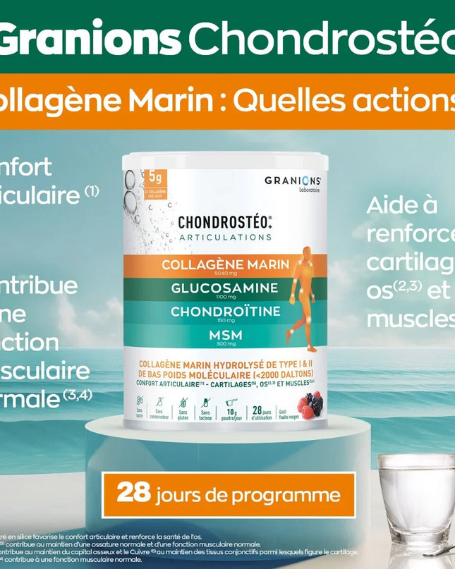 CHONDROSTÉO + Articulations - Collagène Marin - Poudre 280g
