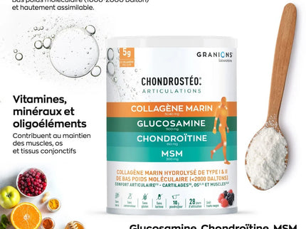 CHONDROSTÉO + Articulations - Collagène Marin - Poudre 280g