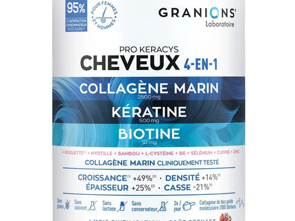 GRANIONS PRO KERACYS Collagène Cheveux 4 en 1 Poudre - 300g