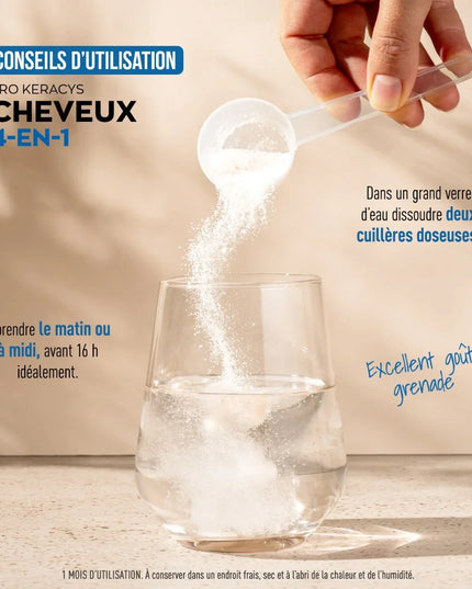 GRANIONS PRO KERACYS Collagène Cheveux 4 en 1 Poudre - 300g