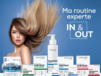 GRANIONS PRO KERACYS Collagène Cheveux 4 en 1 Poudre - 300g