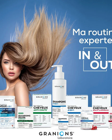 GRANIONS PRO KERACYS Collagène Cheveux 4 en 1 Poudre - 300g