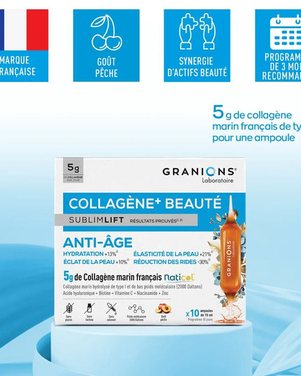 GRANIONS COLLAGENE + BEAUTÉ Sublimlift - 10 Ampoules