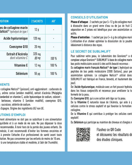 GRANIONS COLLAGENE + BEAUTÉ Sublimlift - 10 Sachets