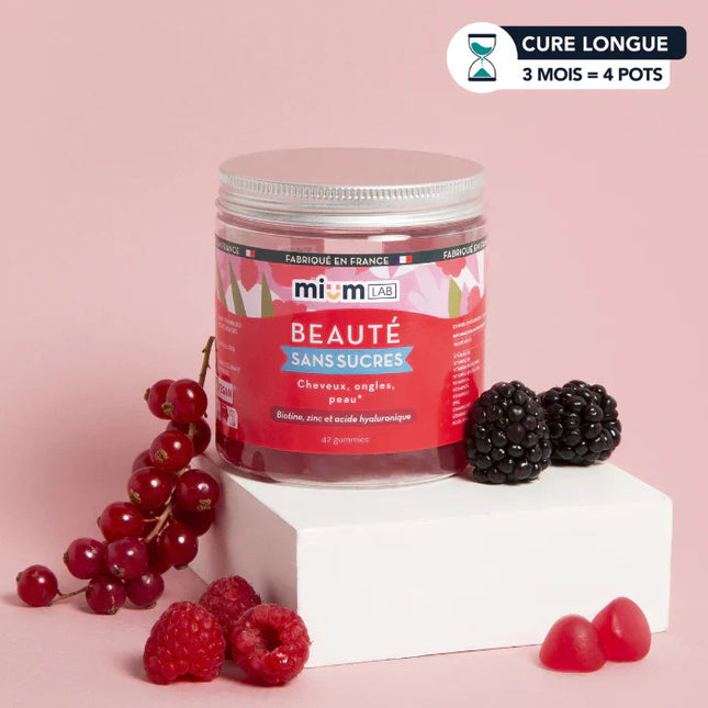 MIUM LAB CHEVEUX ET ONGLES Sans Sucre - 42 Gummies