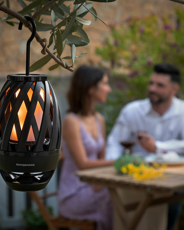 Haut-Parleur Sans Fil avec LED Effet Flamme Spekkle InnovaGoods