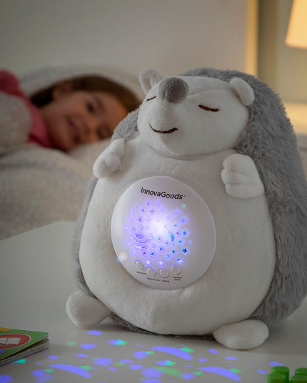 Hérisson en Peluche avec Bruit Blanc et Veilleuse Spikey InnovaGoods