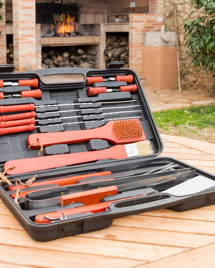 Malette Barbecue Barbecase InnovaGoods 18 Pièces