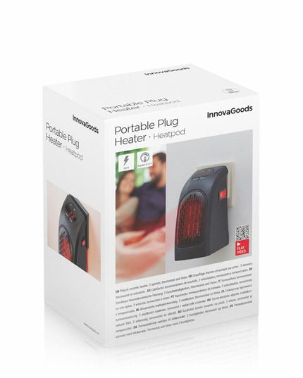 Mini-Chauffage Portable pour Prise Heatpod InnovaGoods 400 W
