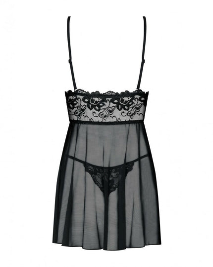 Nuisette & Culottes Idillia Obsessive Idillia babydoll Noir